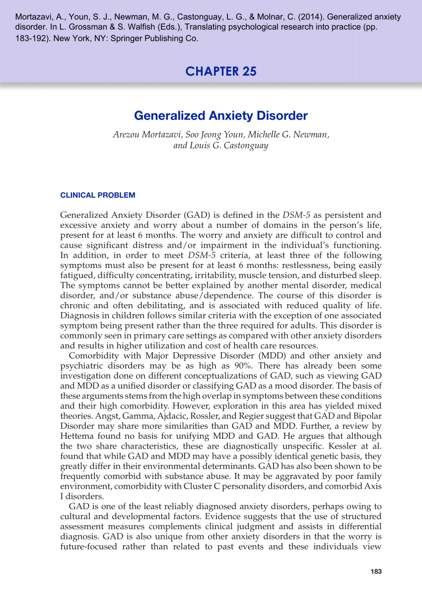 case study about anxiety disorder pdf