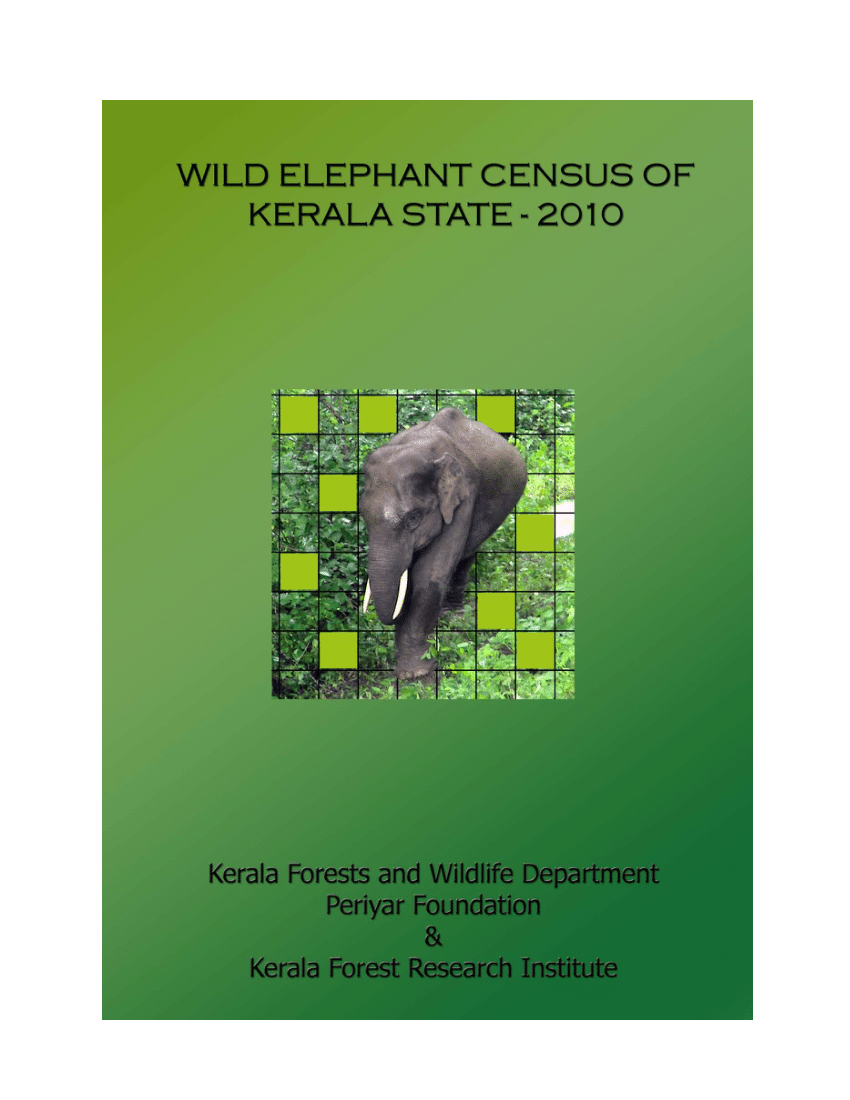 (PDF) Wild Elephant census of Kerala State-2010