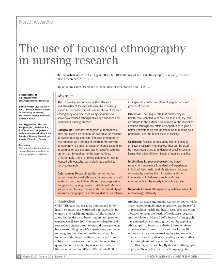 examples of research problems in nursing