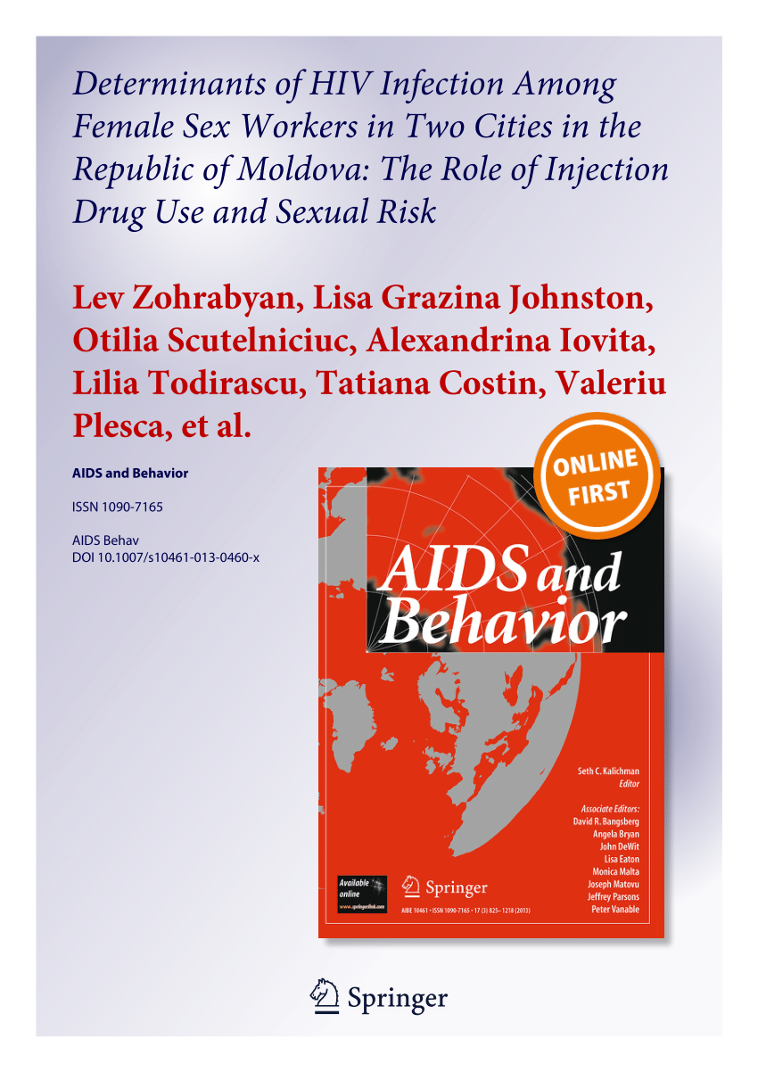 PDF) Determinants of HIV Infection Among Female Sex Workers in Two Cities  in the Republic of Moldova: The Role of Injection Drug Use and Sexual Risk