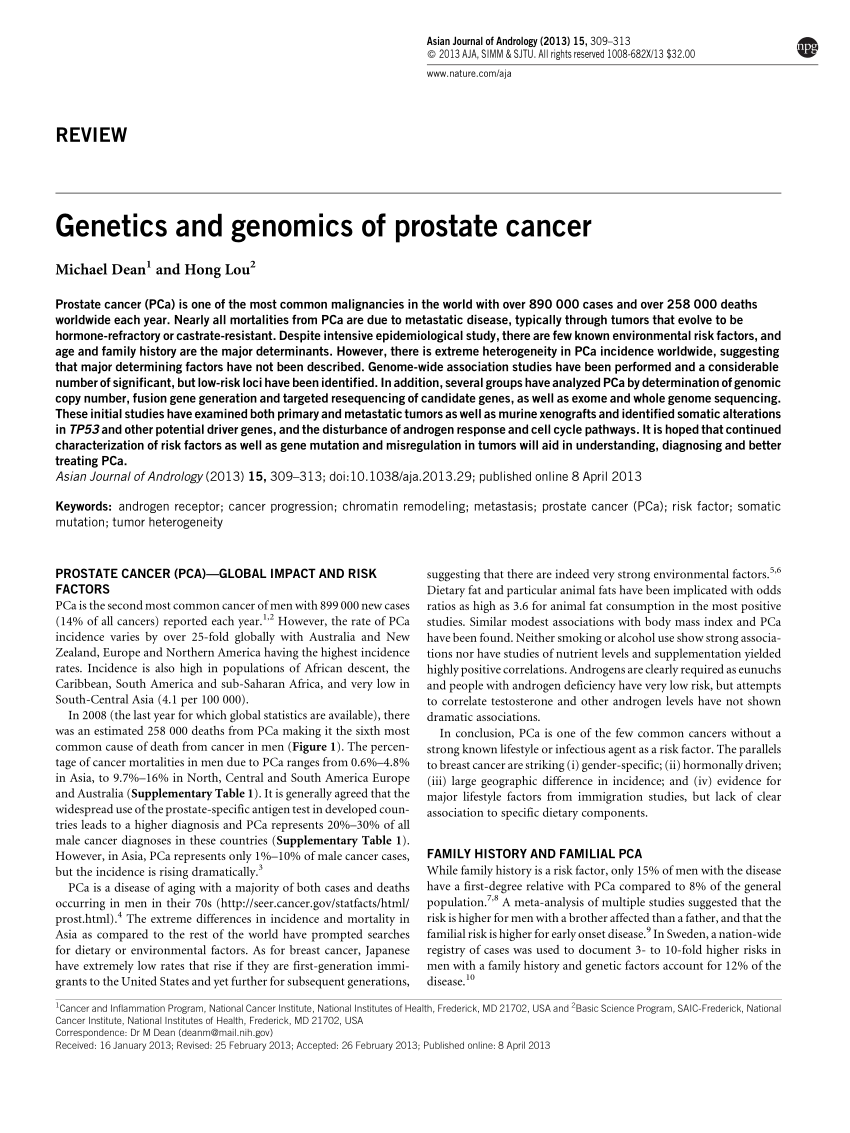 research on prostate cancer pdf