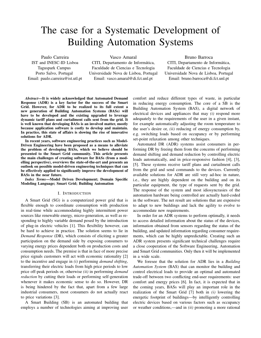 case study for building automation