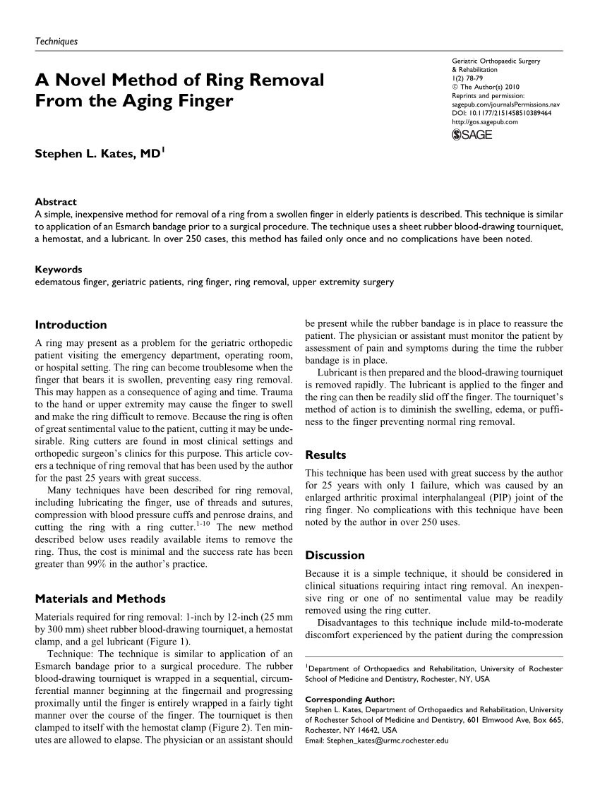 PDF] a review of ring removal techniques in the emergency setting