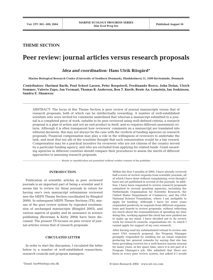 top peer reviewed journals