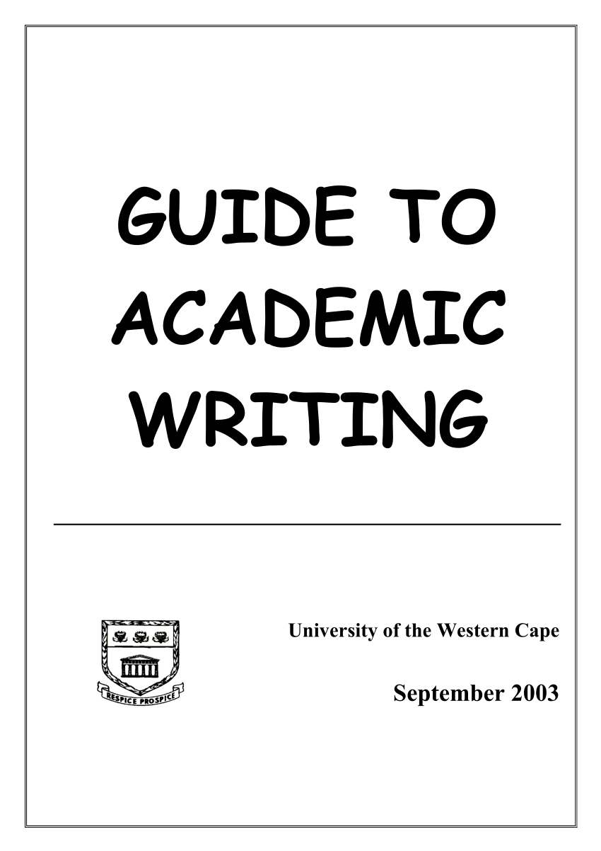 university writing guide