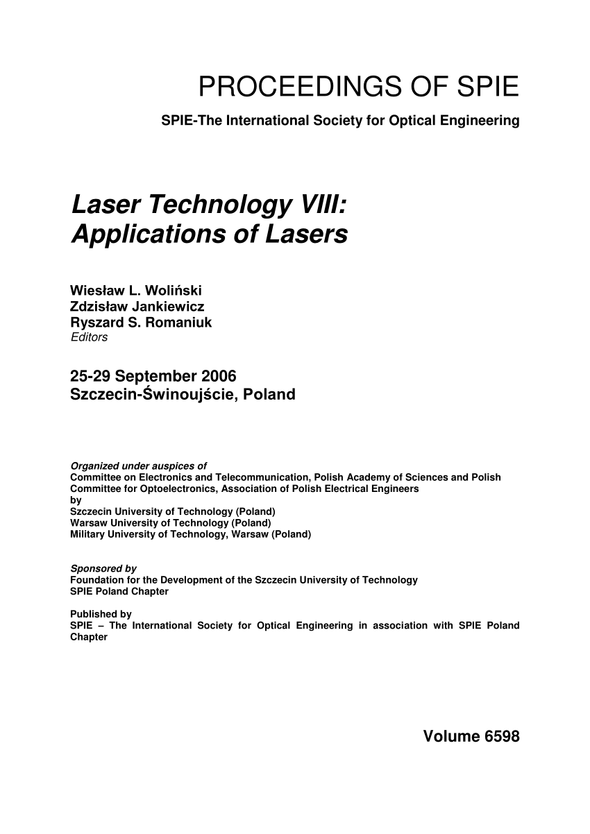 laser technology essay pdf