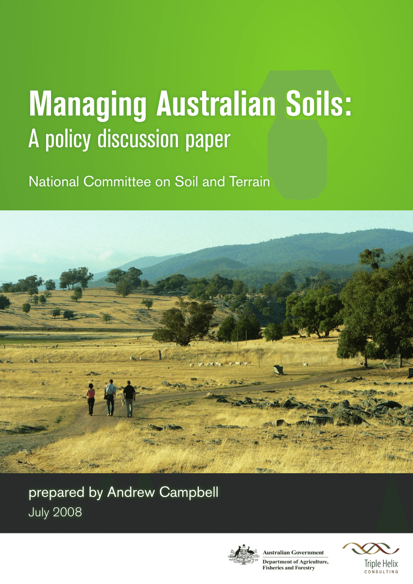 PDF) Managing Australian Soils: a policy discussion paper