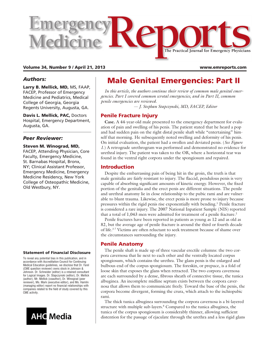 – Emergency Medicine EducationUnlocking Common ED Procedures:  Penile Zipper Injuries and Entrapment -  - Emergency Medicine  Education