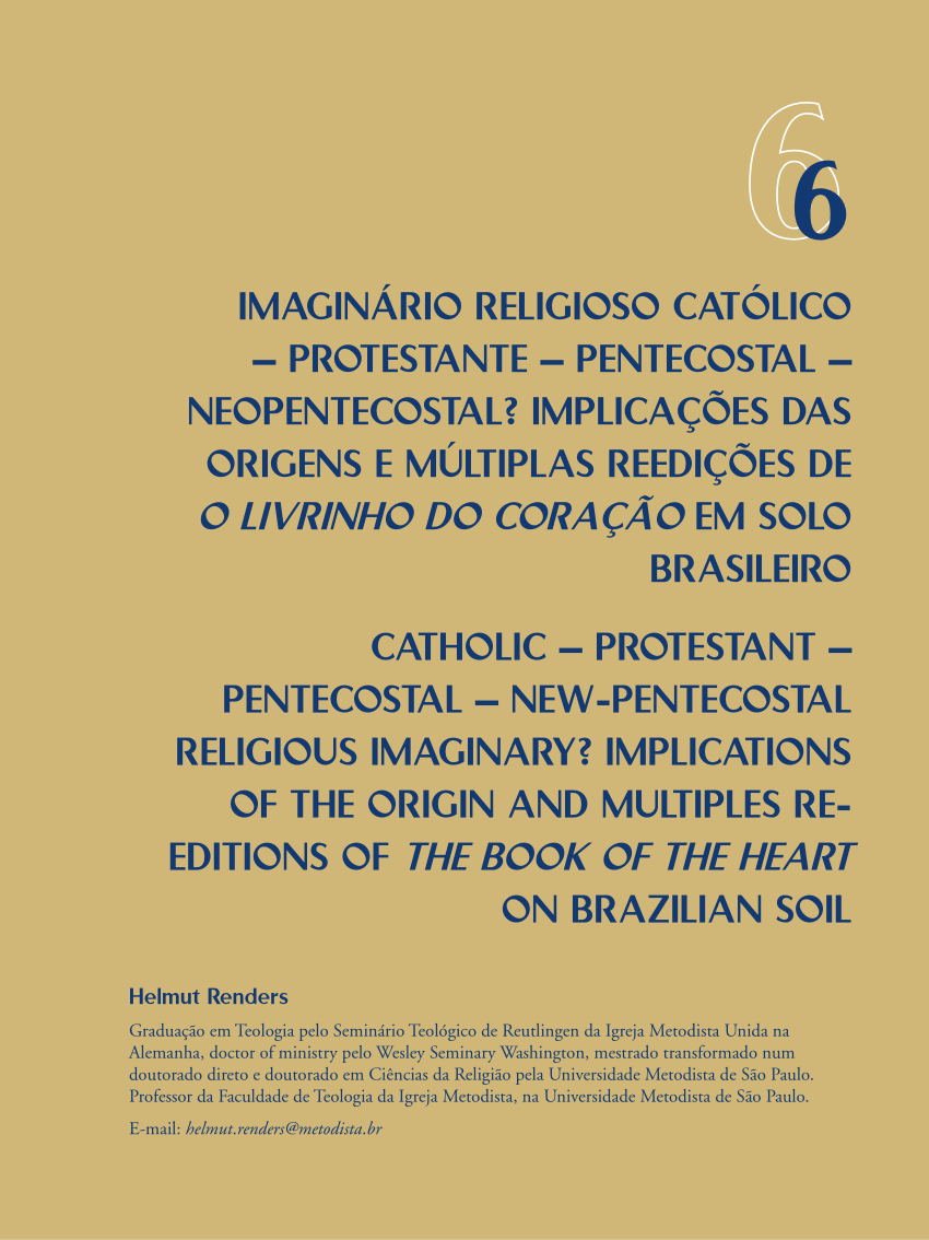 Protestantes, Evangélicos e (Neo)Pentecostais: história, teologias, igrejas  e perspectivas