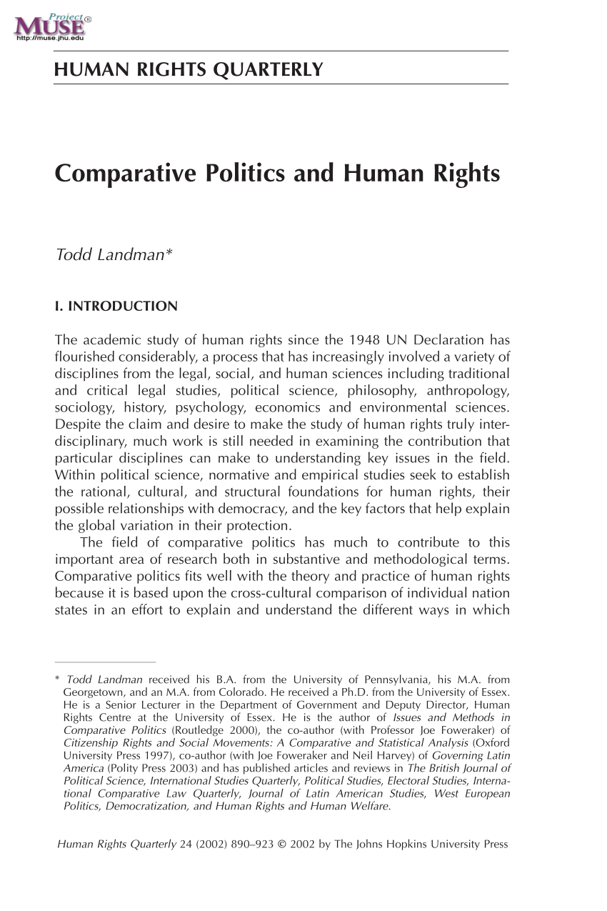 comparative politics essay