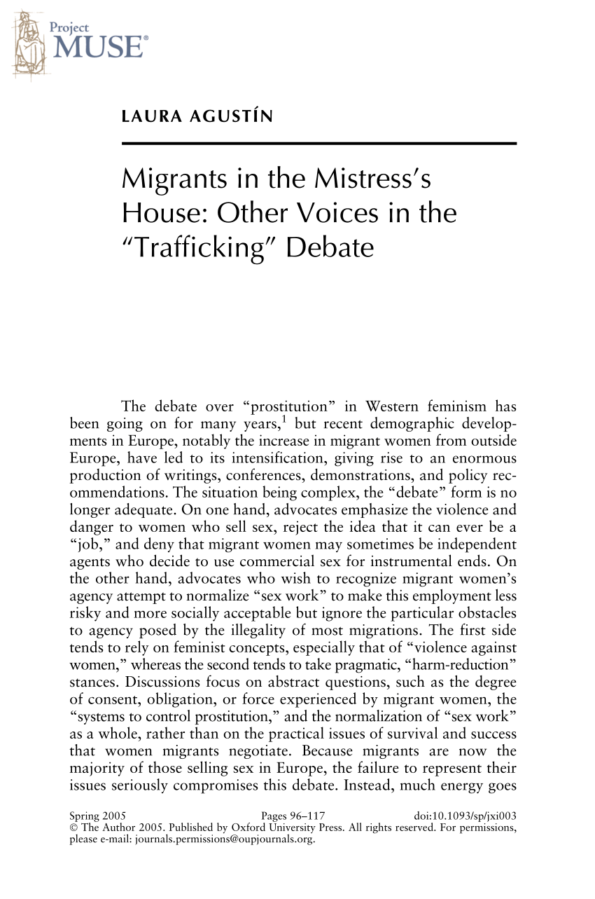 PDF) Migrants in the Mistress's House: Other Voices in the ...