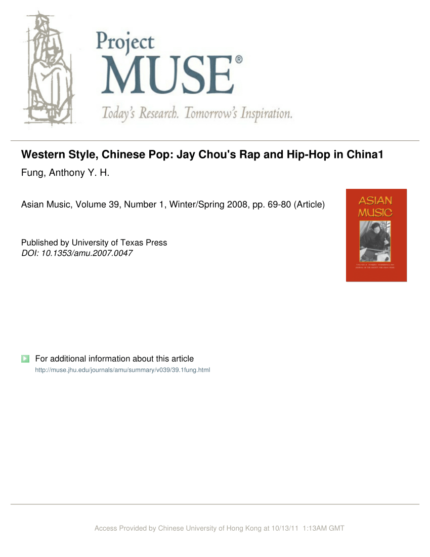PDF) Shaping the Meaning of Chinese Music Subcultures