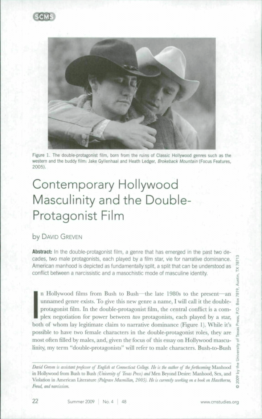 masculinity in film essay