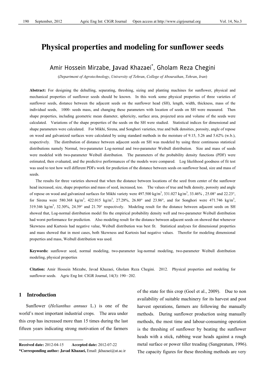 pdf-physical-properties-and-modeling-for-sunflower-seeds