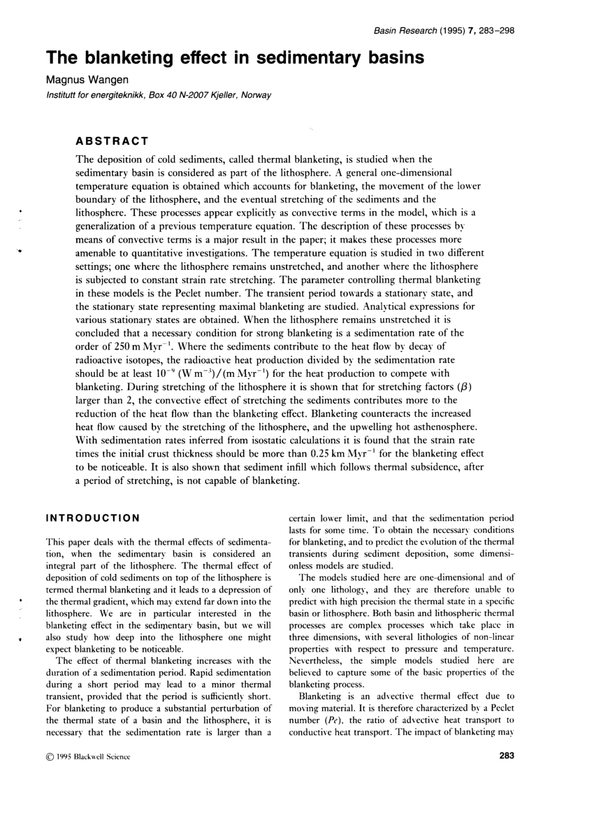 pdf-the-blanketing-effect-in-sedimentary-basins