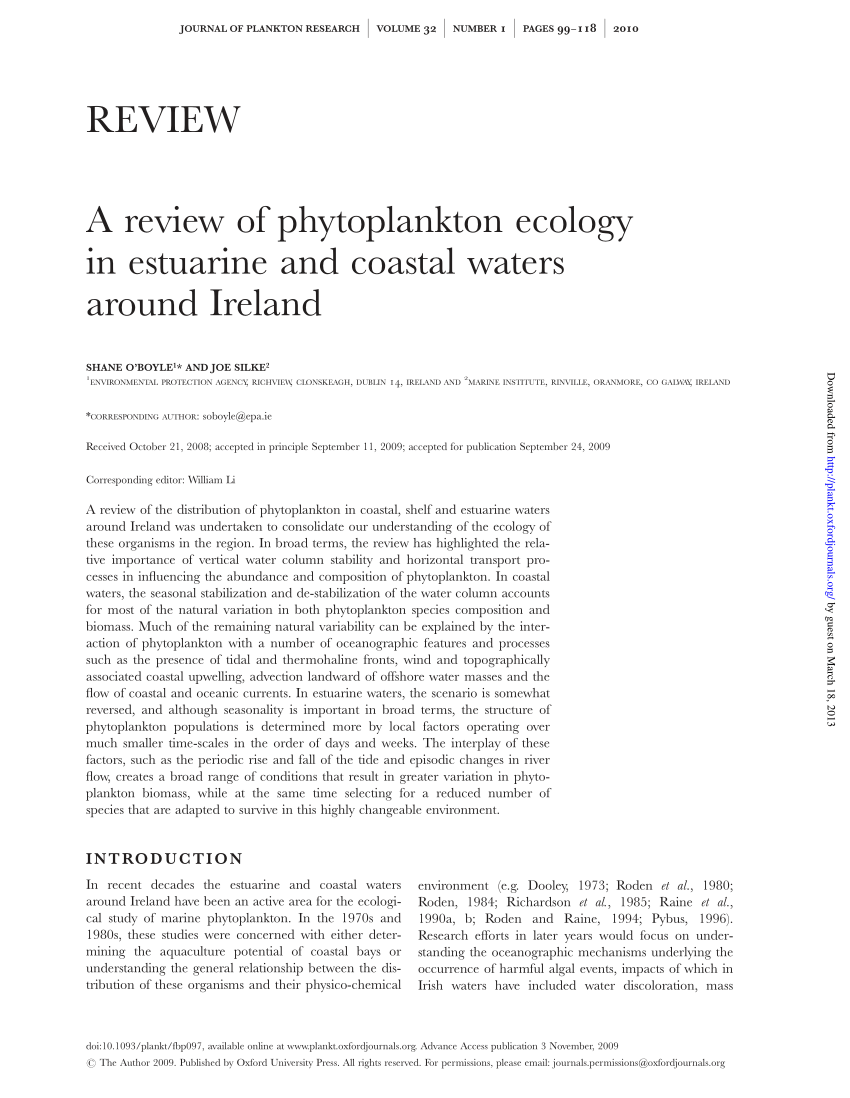 thesis phytoplankton ecology