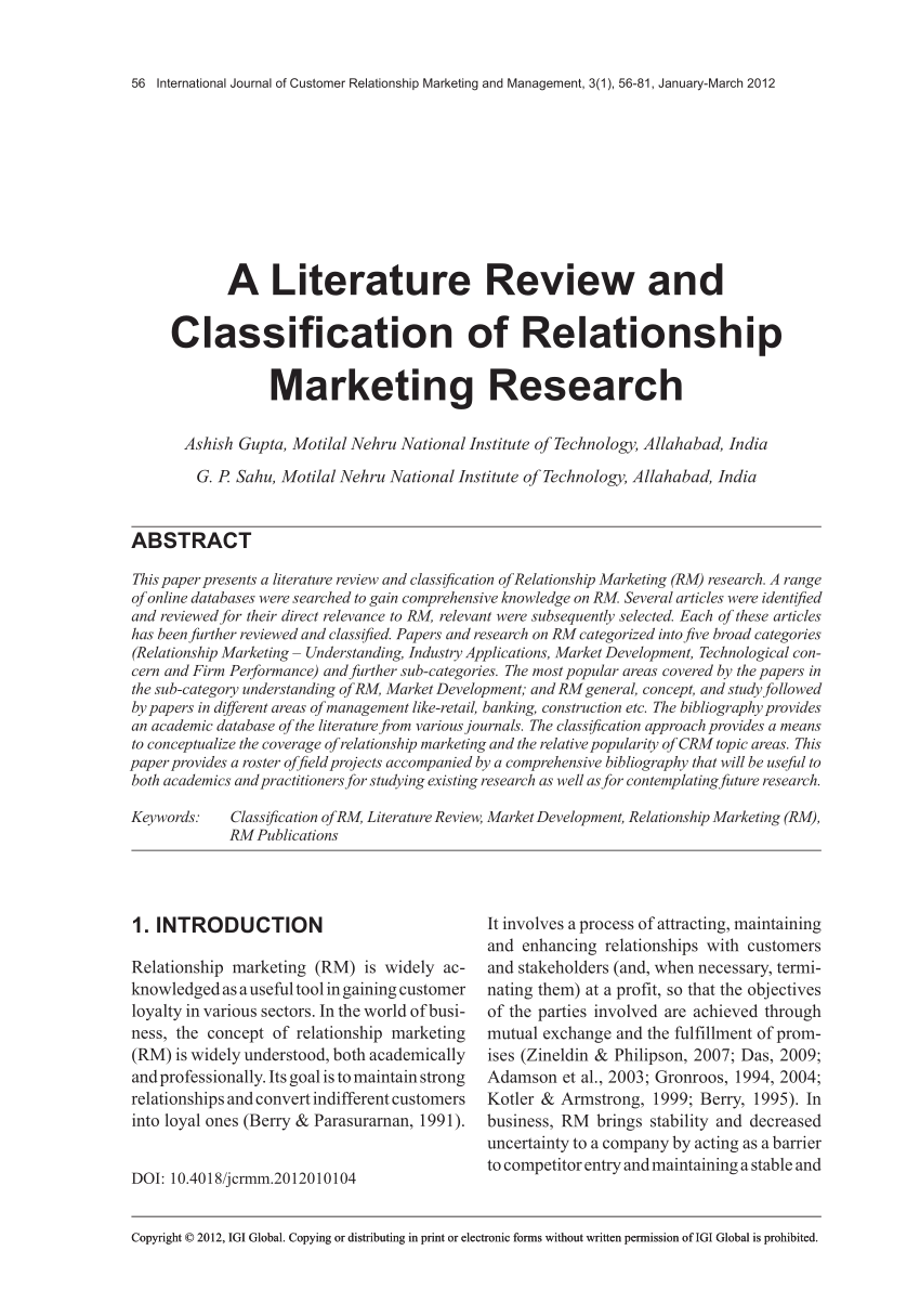 previous research literature