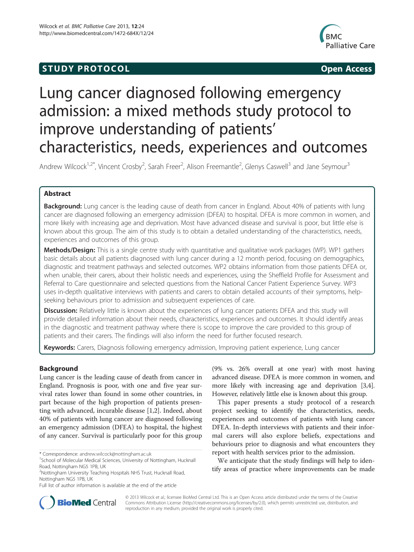 lung cancer case study scribd