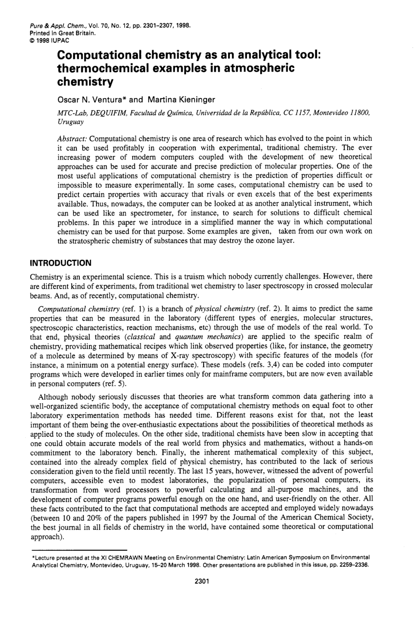 research proposal on computational chemistry
