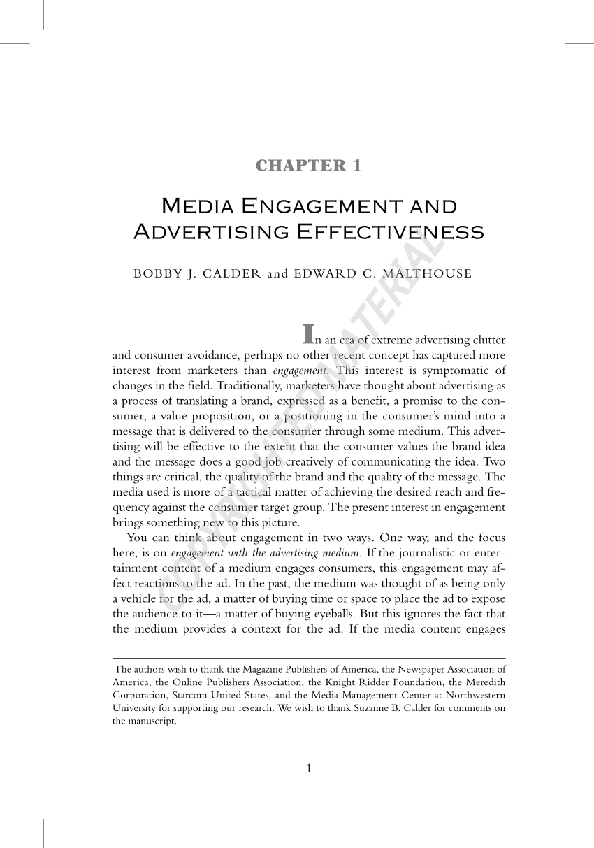 effective advertising research paper