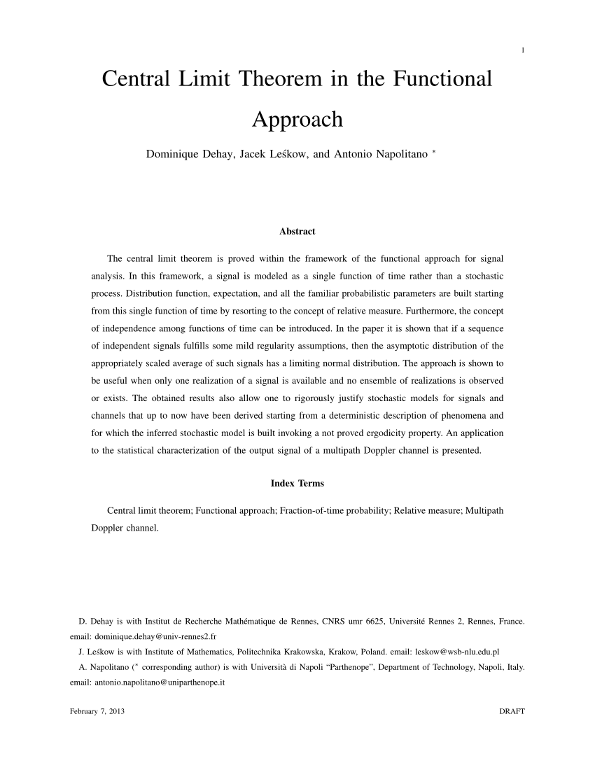 pdf-central-limit-theorem-in-the-functional-approach