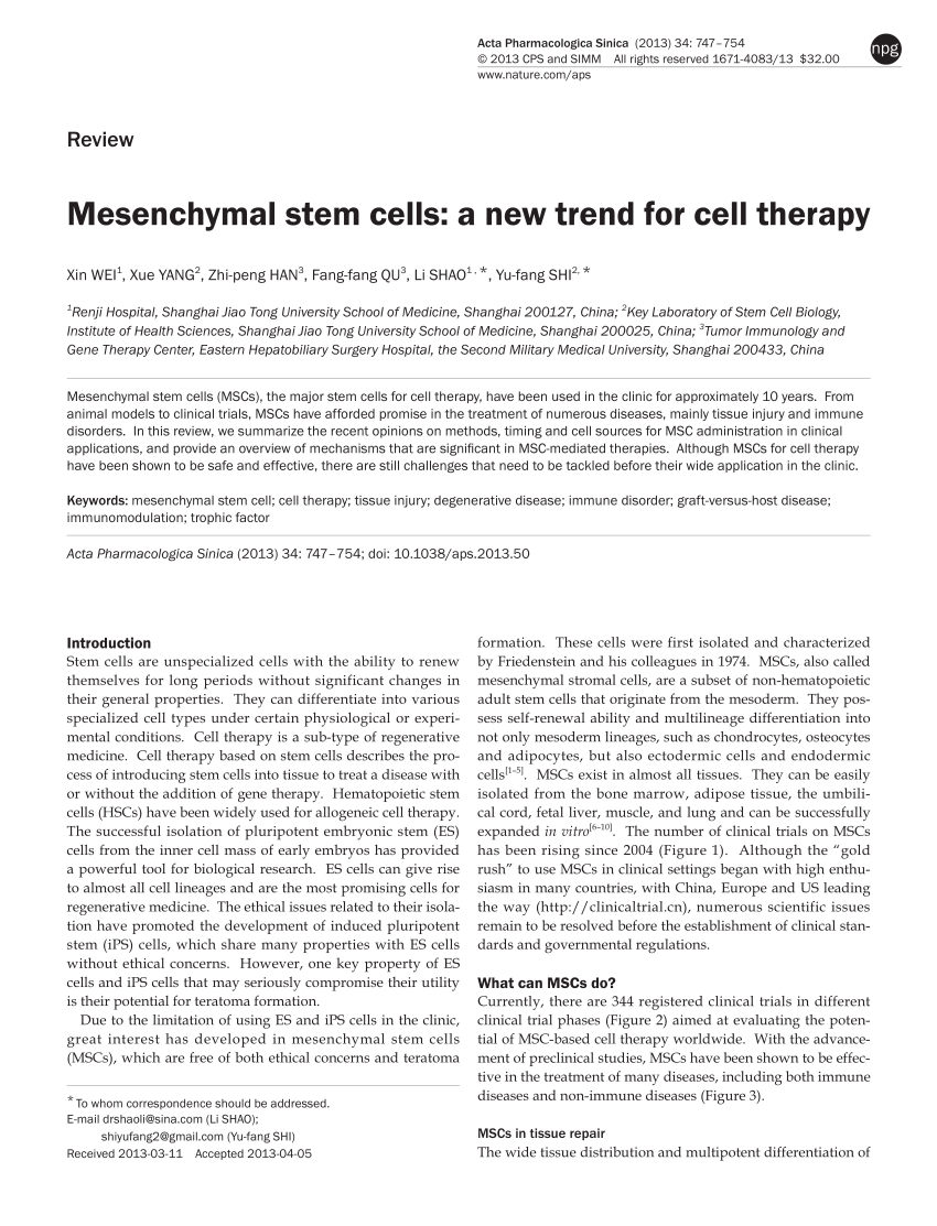 Intravascular Mesenchymal Stromal Stem Cell Therapy Product Diversification Time For New Clinical Guidelines Trends In Molecular Medicine