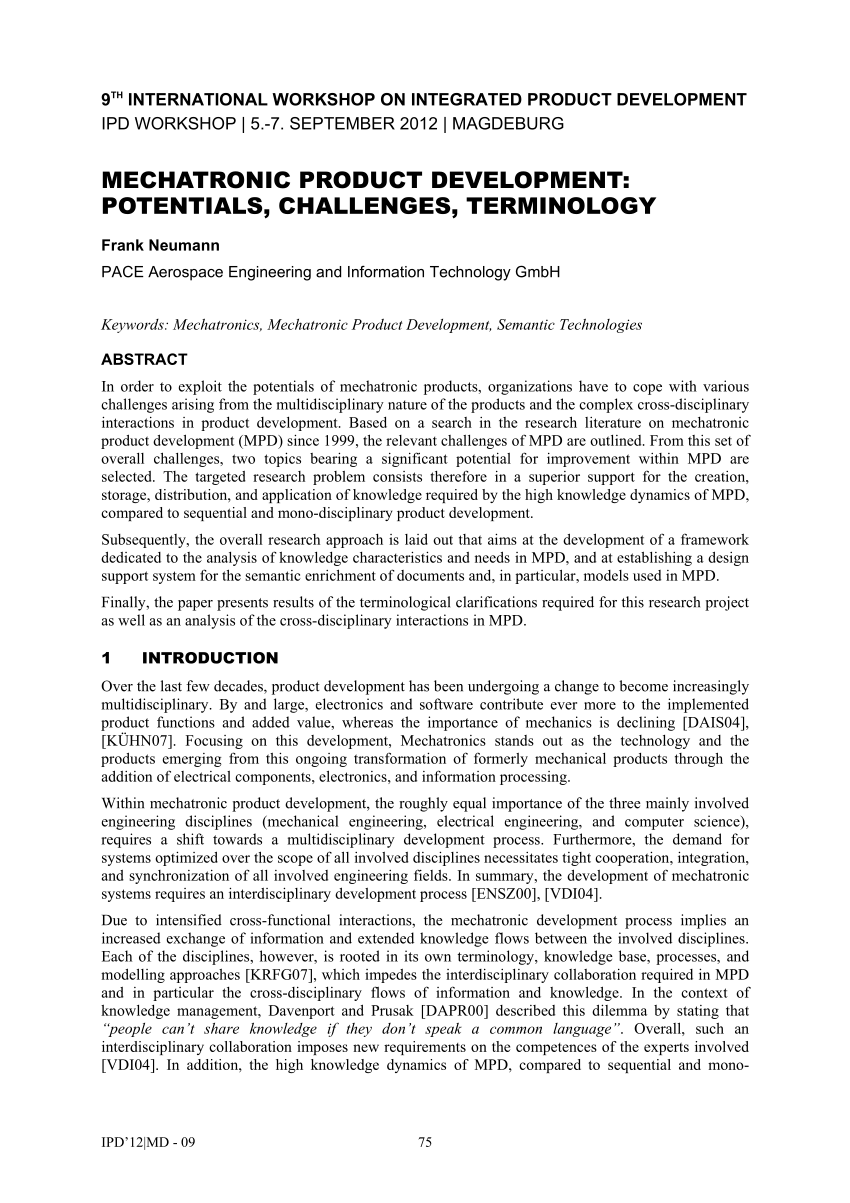 thesis on mechatronics