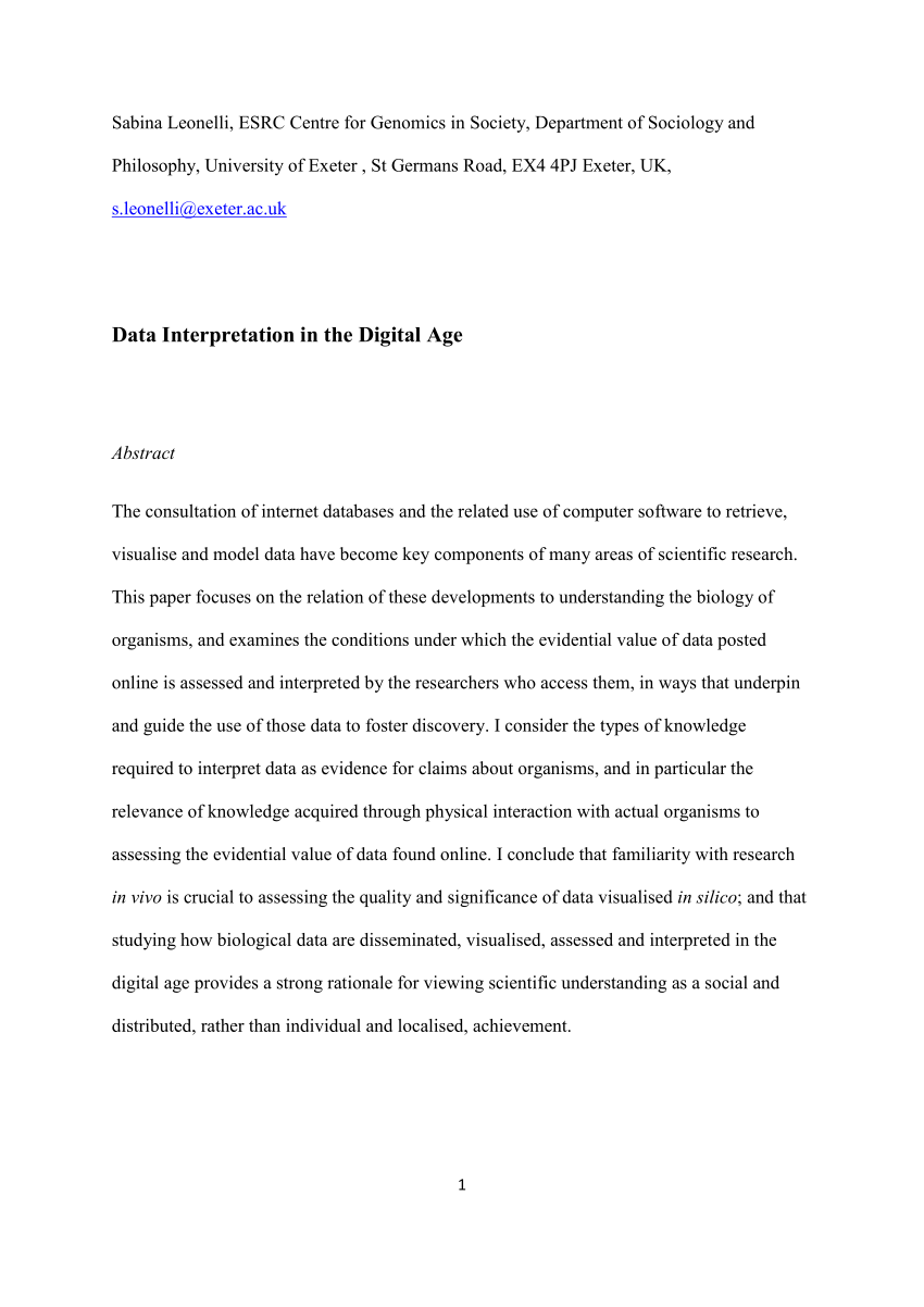 research paper on digital age