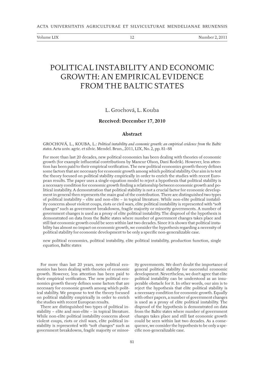 research paper on political instability