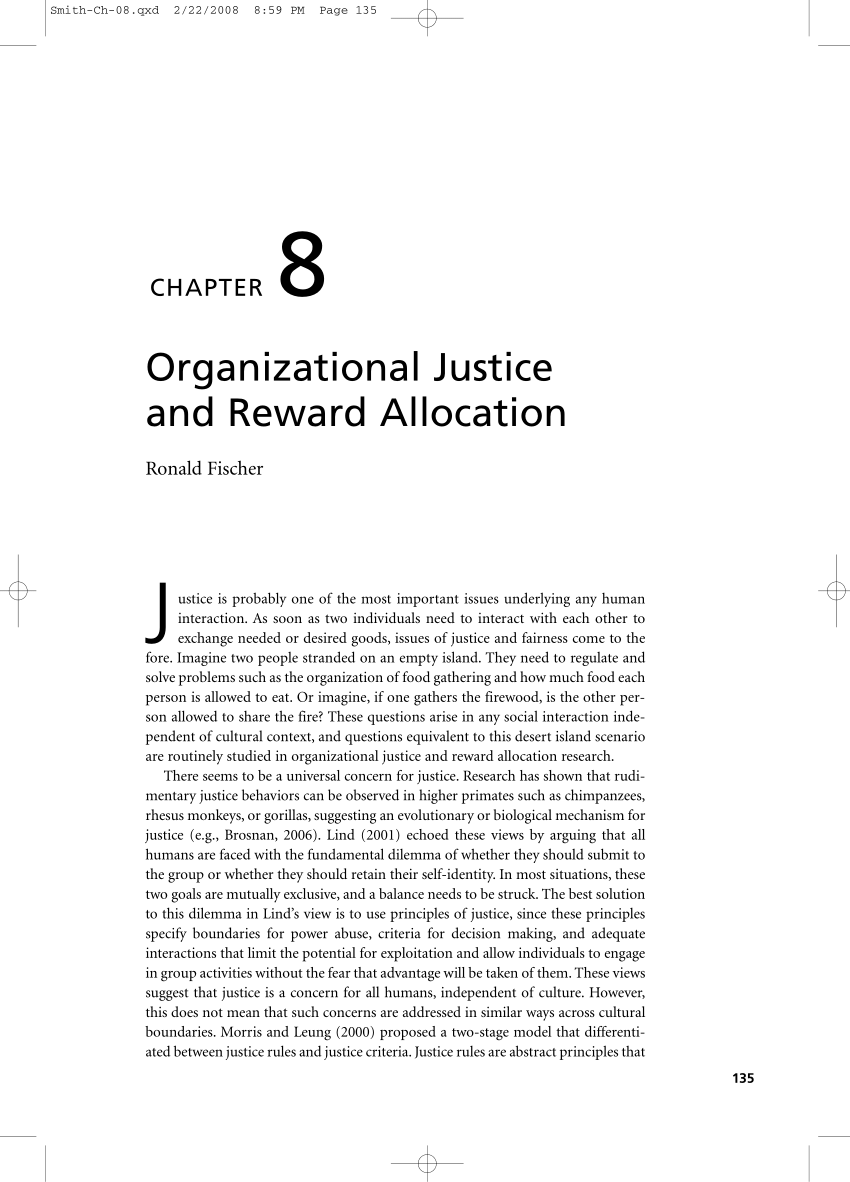organizational justice essay