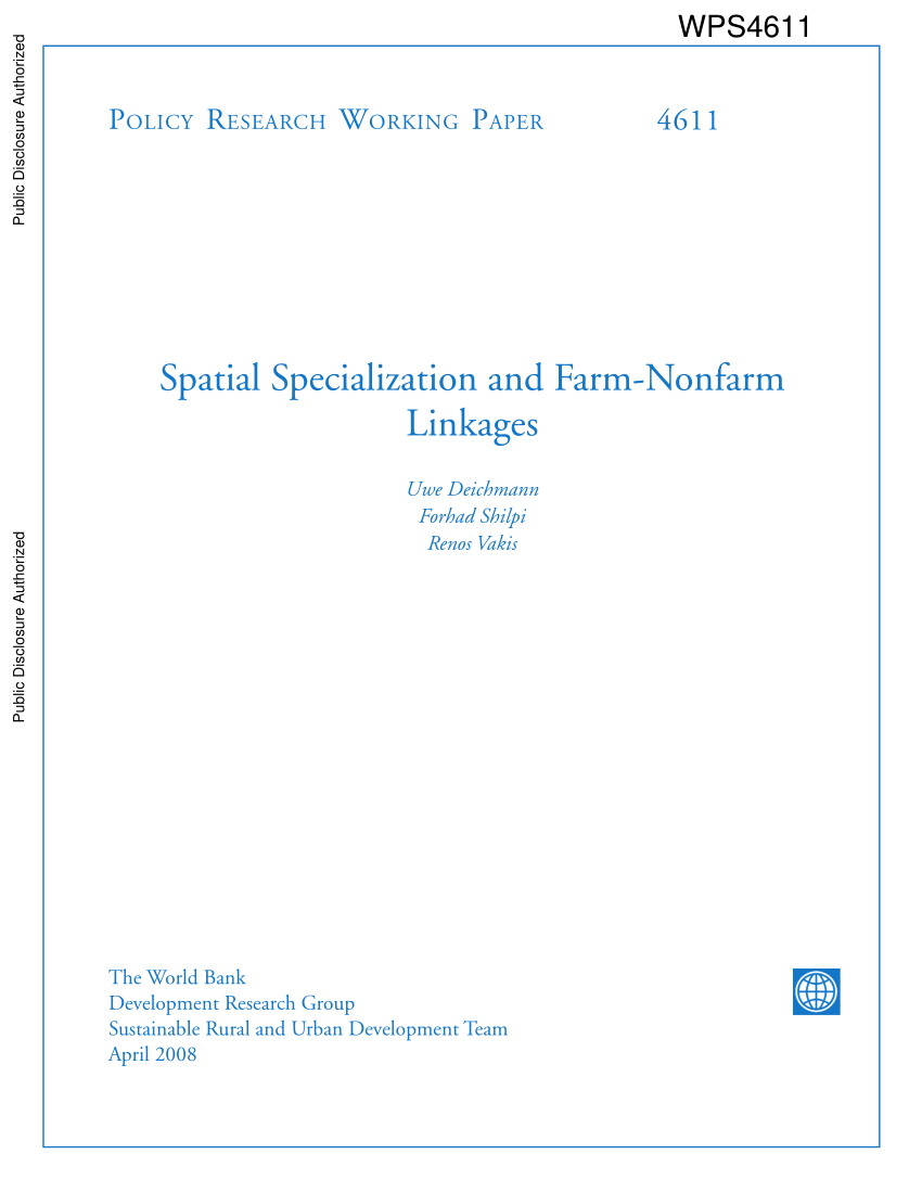PDF) Spatial and linkages