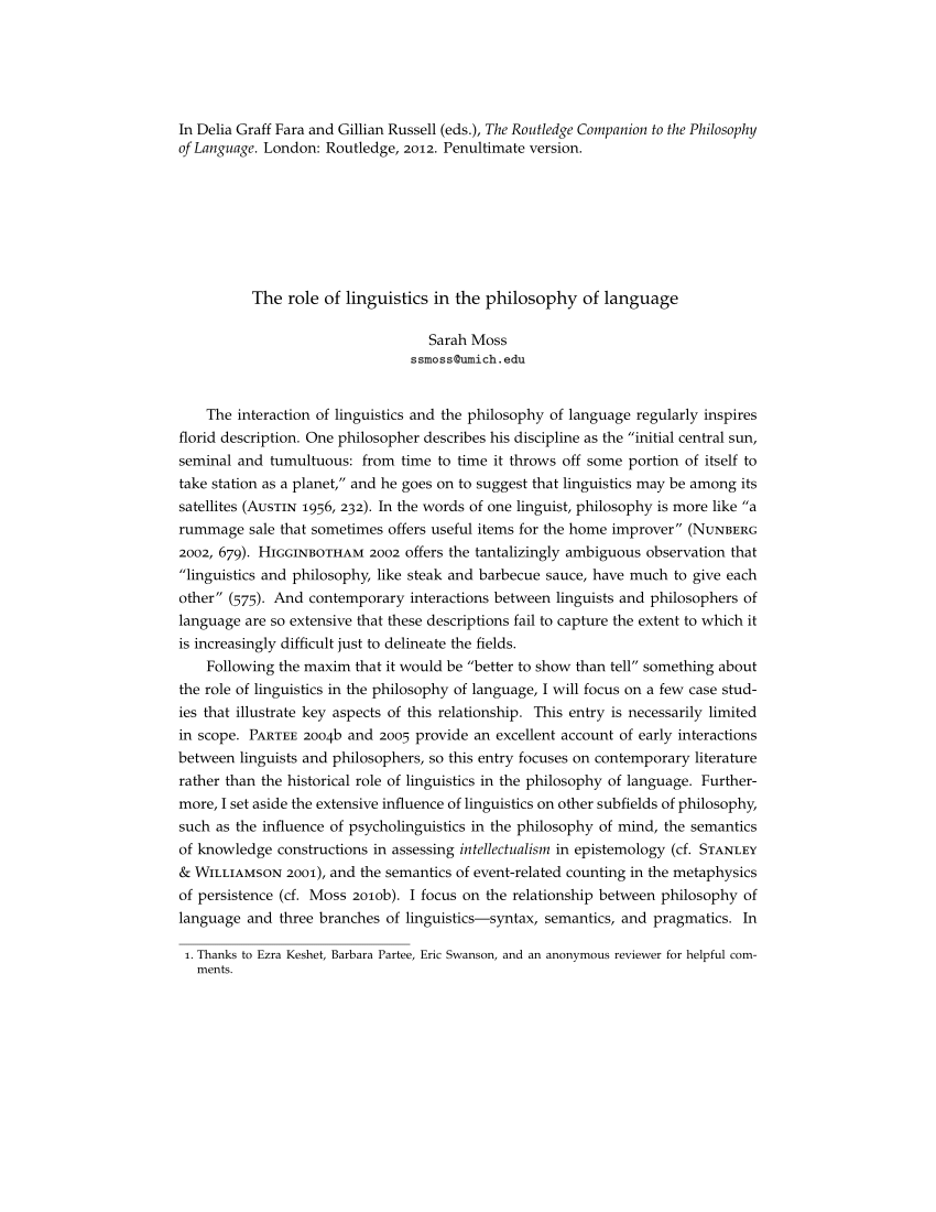 an essay in the philosophy of language pdf