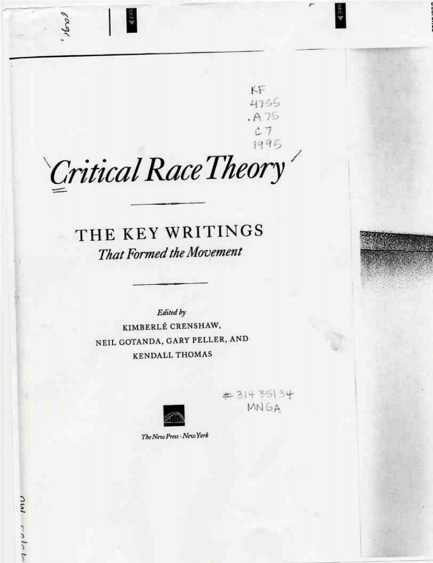 critical race theory pdf