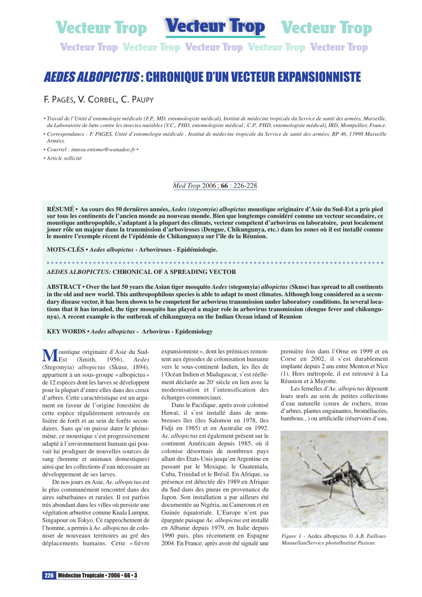 Aedes Albopictus En Train De Se Gorger C A B Faillouxmanuellan Service Download Scientific Diagram