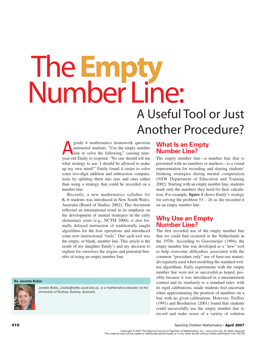 pdf-the-empty-number-line-a-useful-tool-or-just-another-procedure