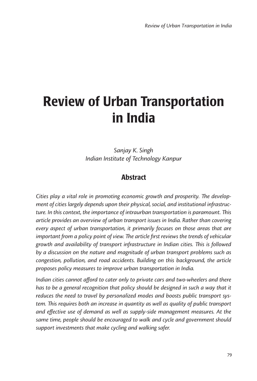 transportation management research paper topics