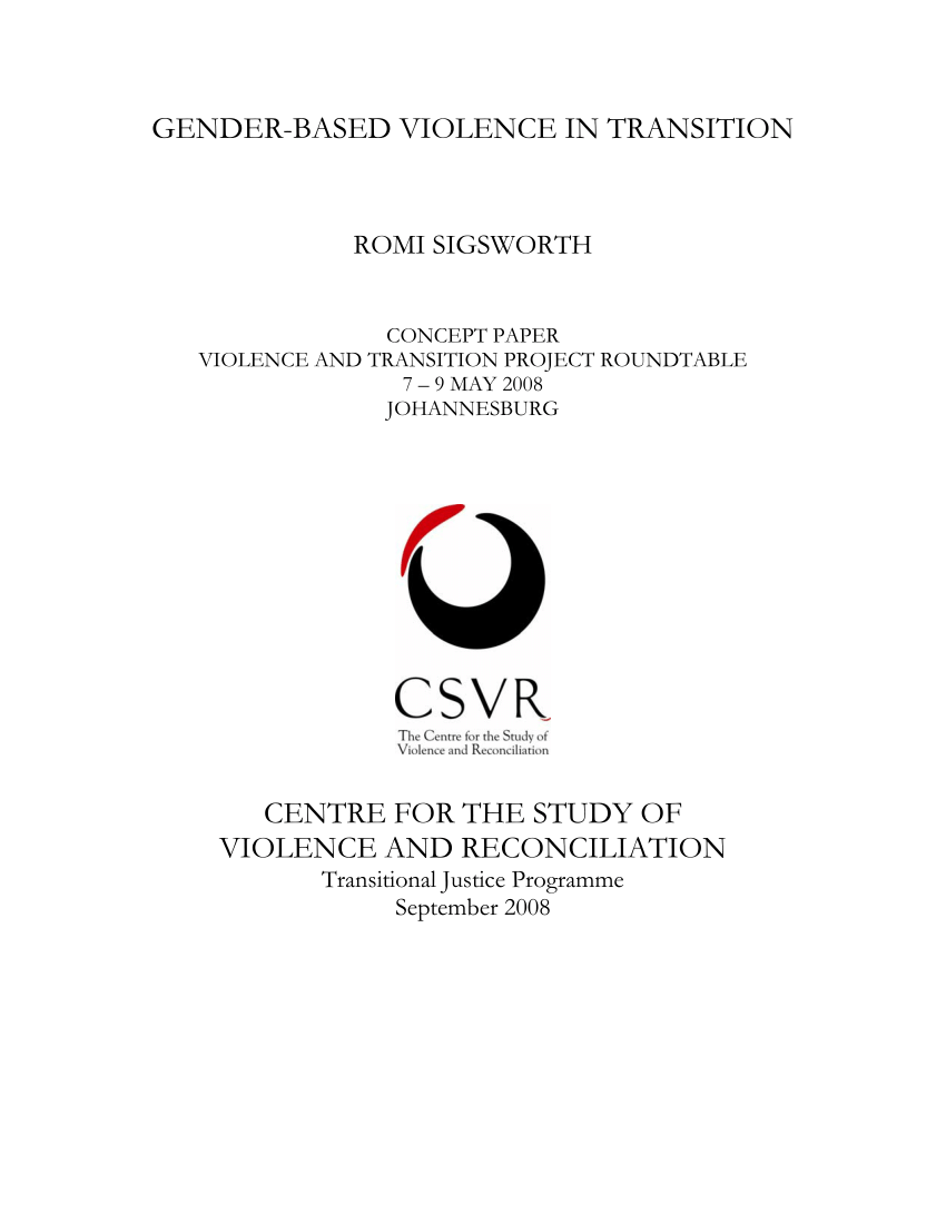 qualitative research paper on gender based violence pdf
