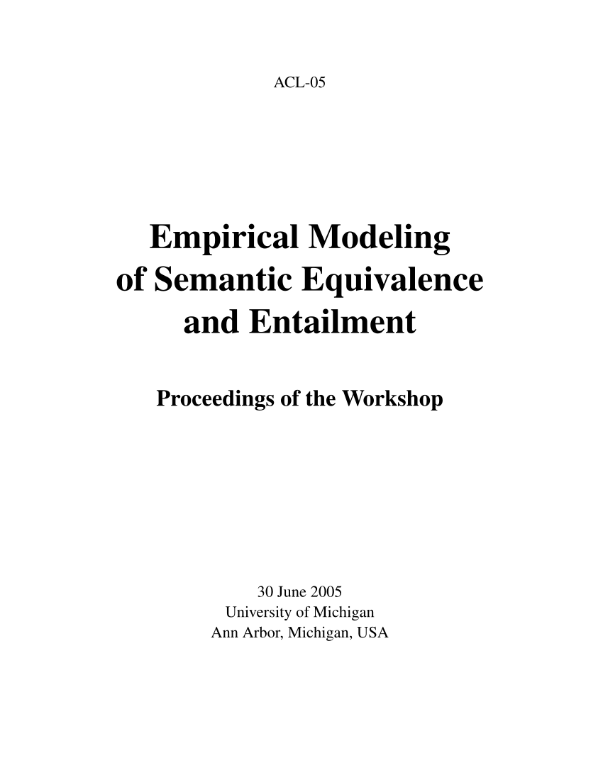 PDF) Modeling semantic containment and exclusion in natural language  inference