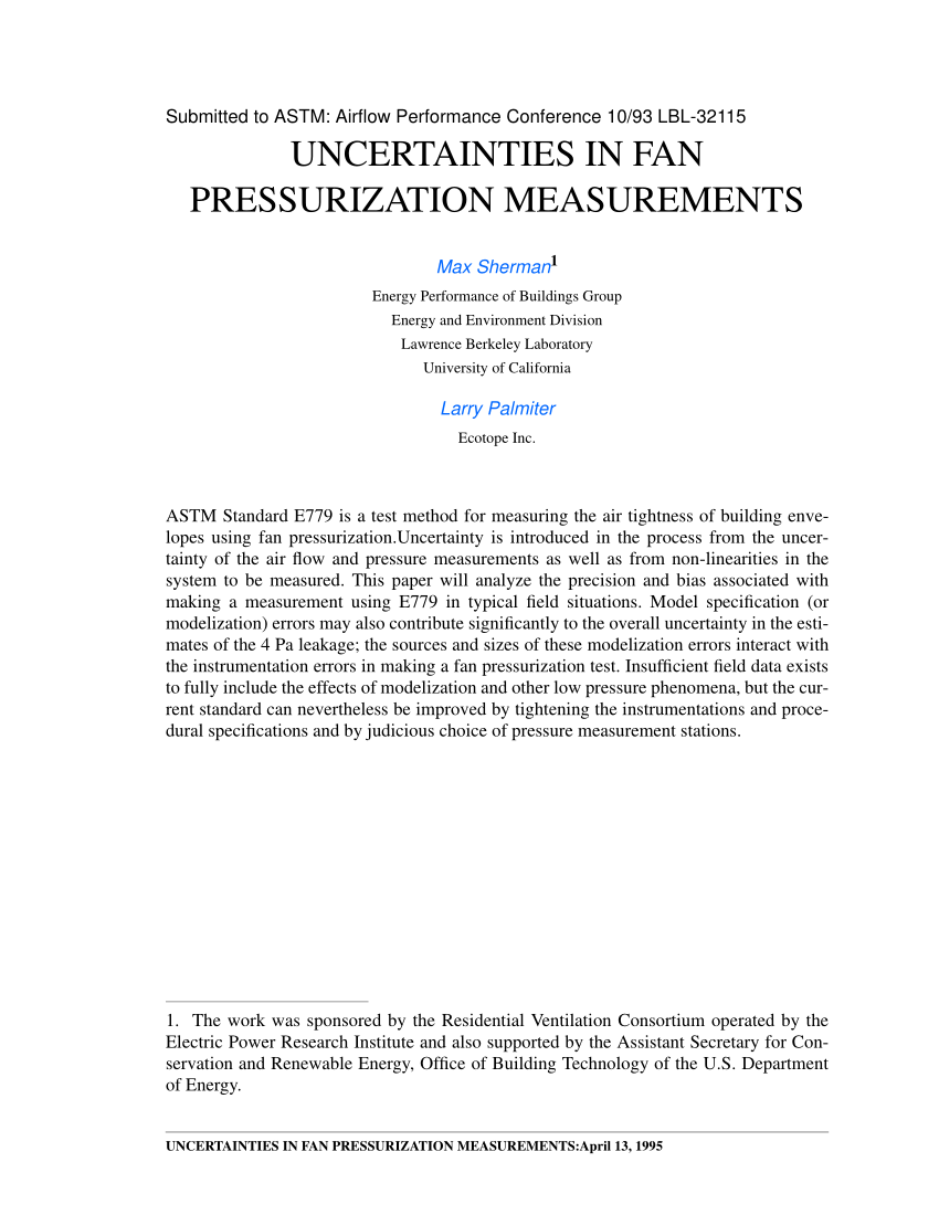 pdf-uncertainty-in-fan-pressurization-measurements