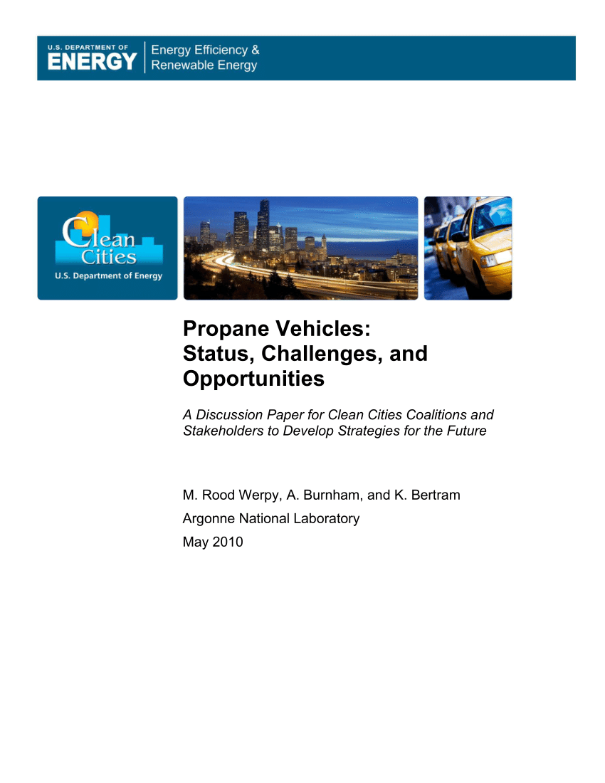 PDF) White Paper on Propane Vehicles: Status, Challenges, and Opportunities