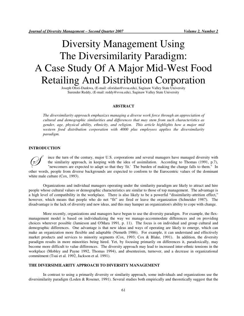 journal of diversity management
