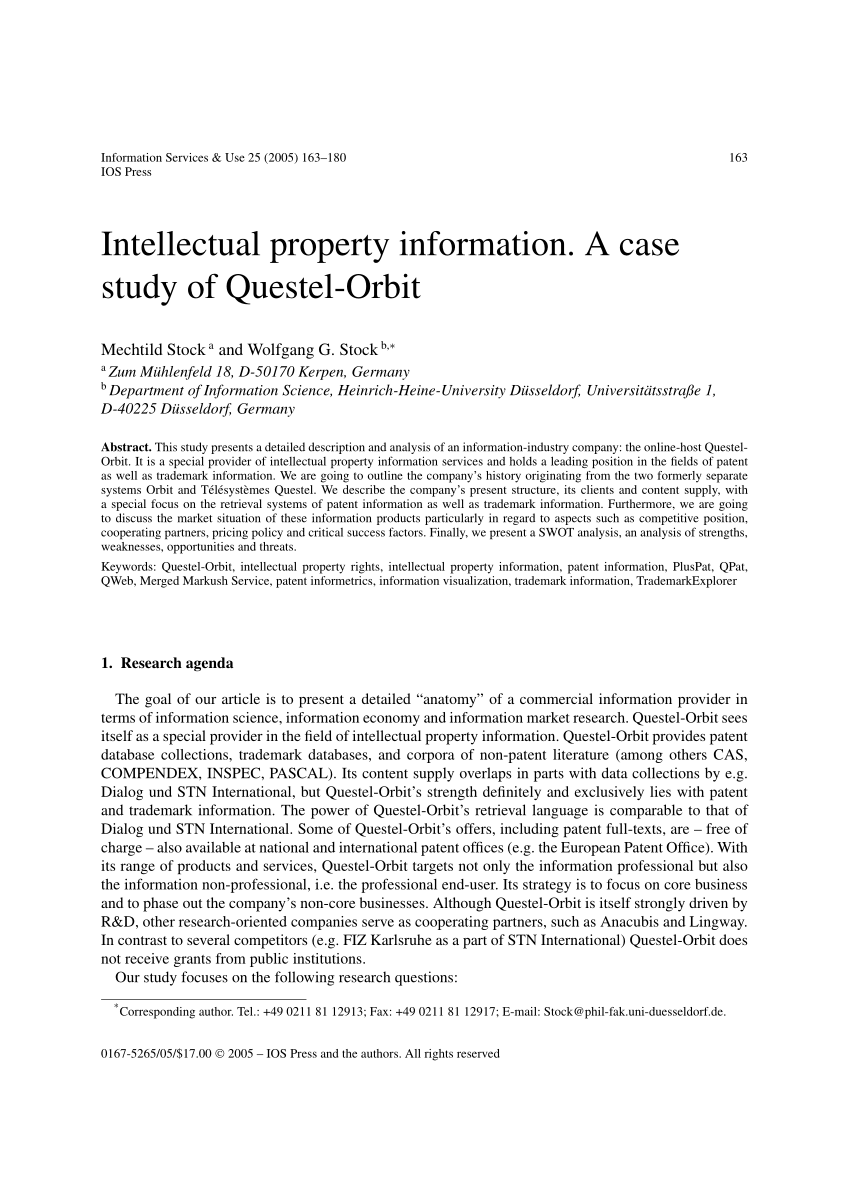 case study intellectual property