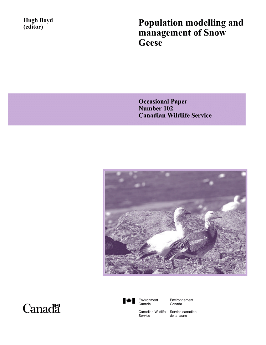(PDF) The relative impact of a spring hunt on Snow Goose population