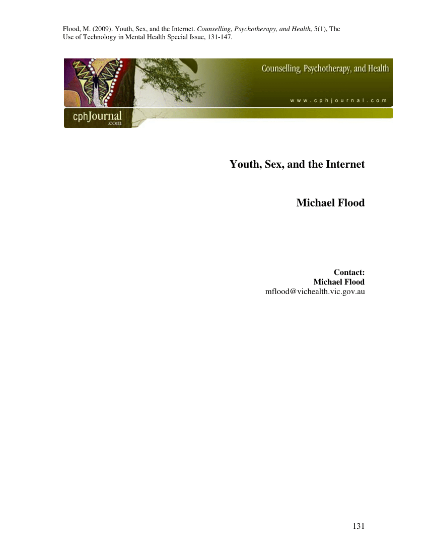 PDF) Youth, Sex, and the Internet