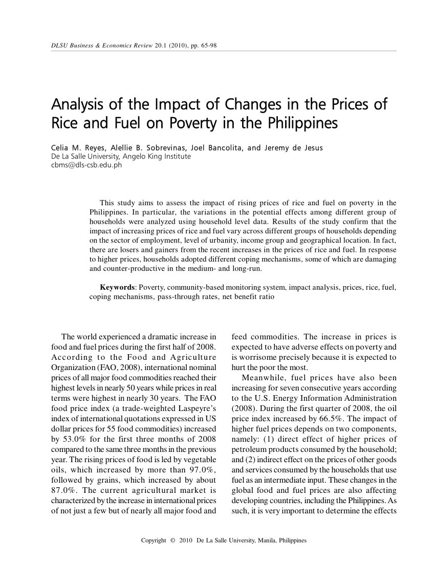 poverty in the philippines research paper pdf