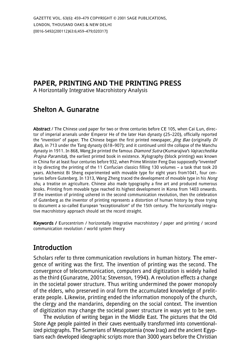 thesis about printing press