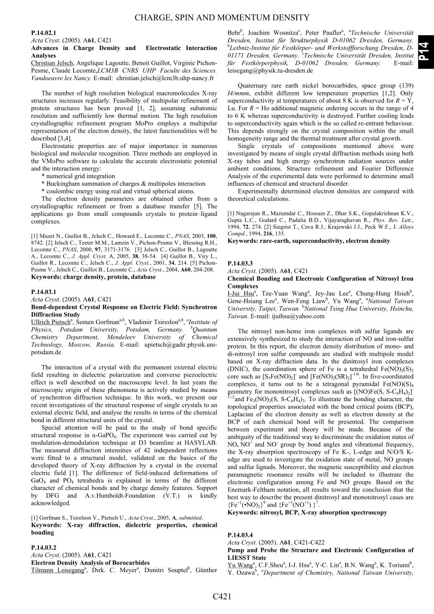 Pdf Chemical Bonding And Electronic Configuration Of Nitrosyl Iron Complexes