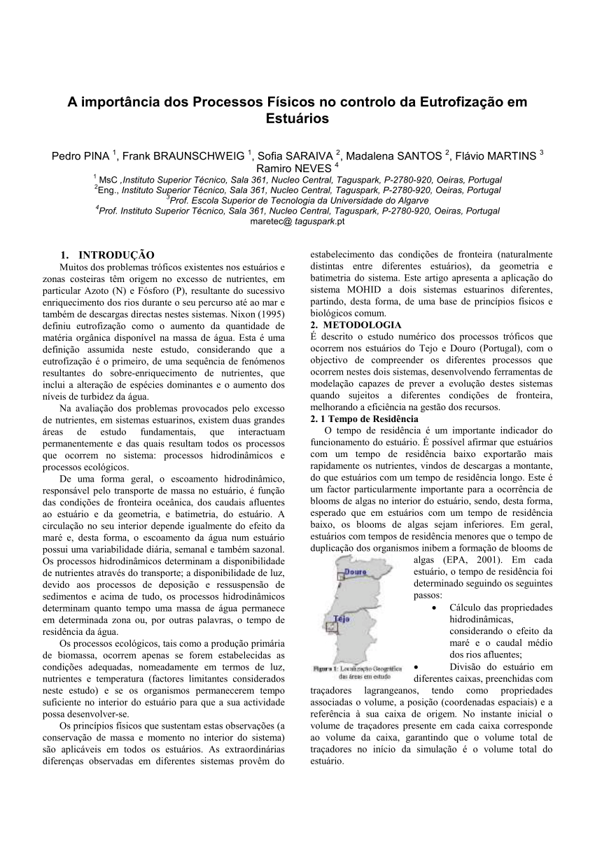 Eutrofização e Maré Vermelha, PDF, Eutrofização