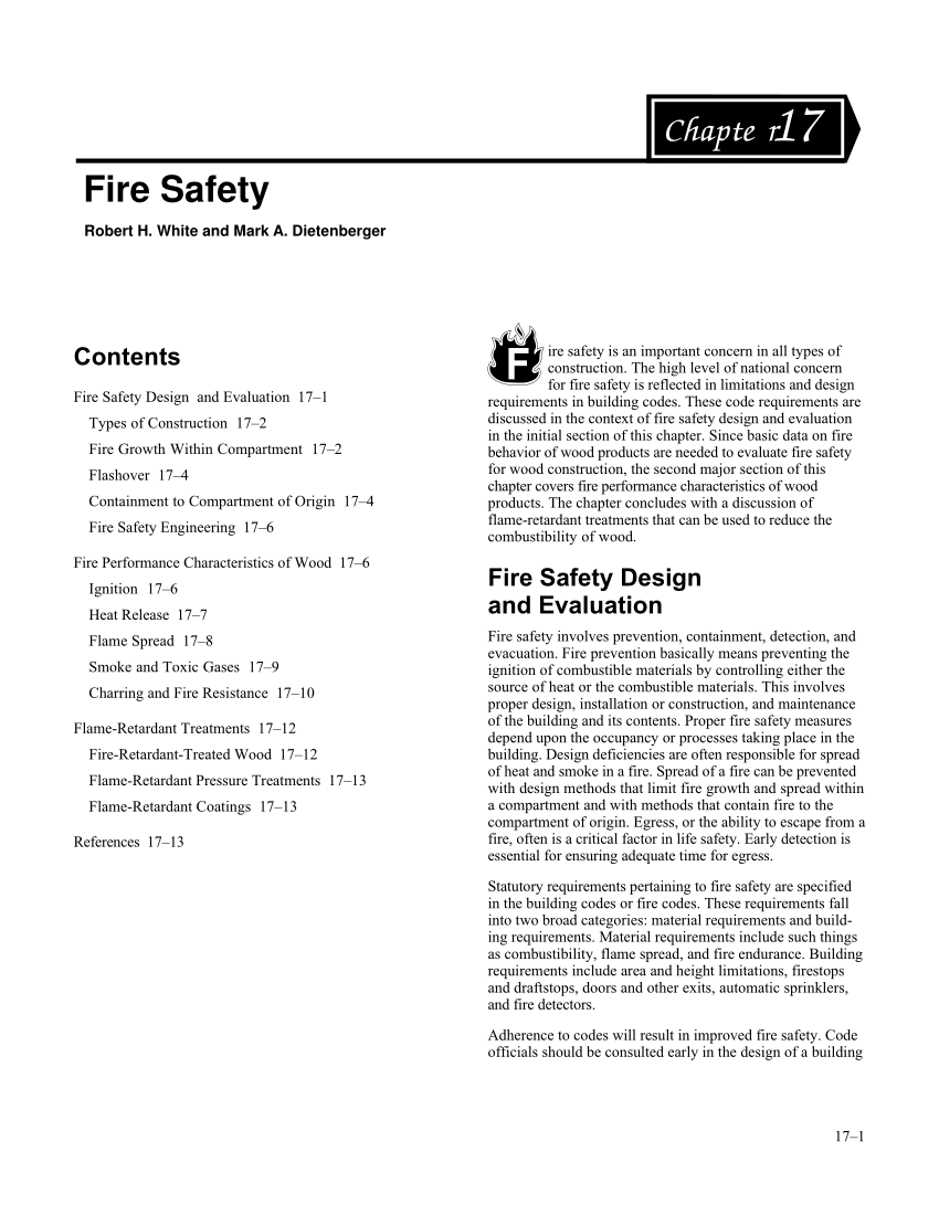 fire safety research papers pdf