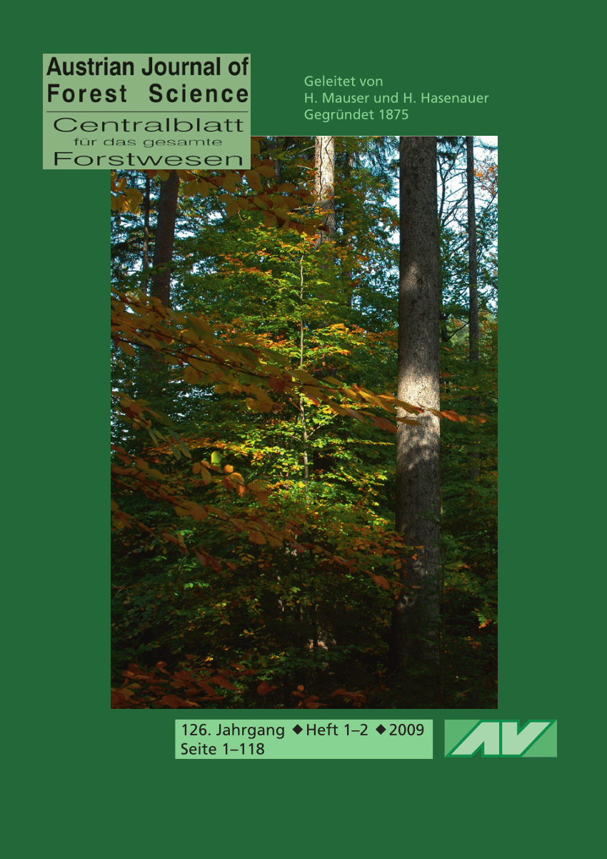 Pdf Forest Assets And Environmental Benefits In Management Accounting Waldvermogen Und Umweltleistungen Im Fuhrungsorientierten Rechnungswesen